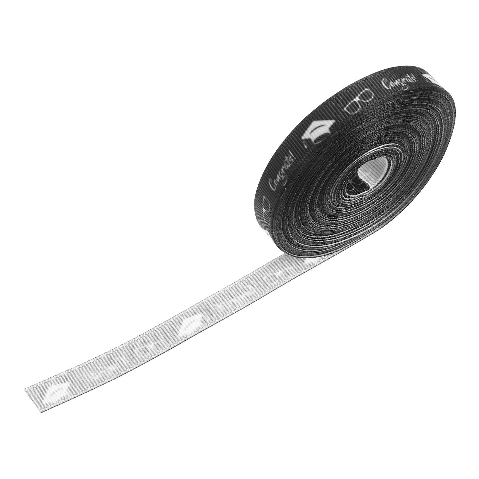 

1 Roll Graduation Decorative Ribbon Elegant Congrats Grad Present Wrapping Ribbon for Party Celebration Supplies