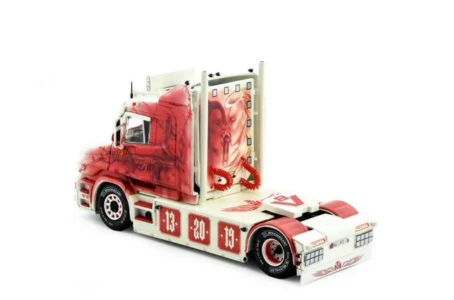 Alloy Toy Model TEKNO 1:50 Scale Sca-nia Tor-p-edo 4x2 Axle Transport Truck Tractor Vehicles DieCast Toy Model Gift 81504