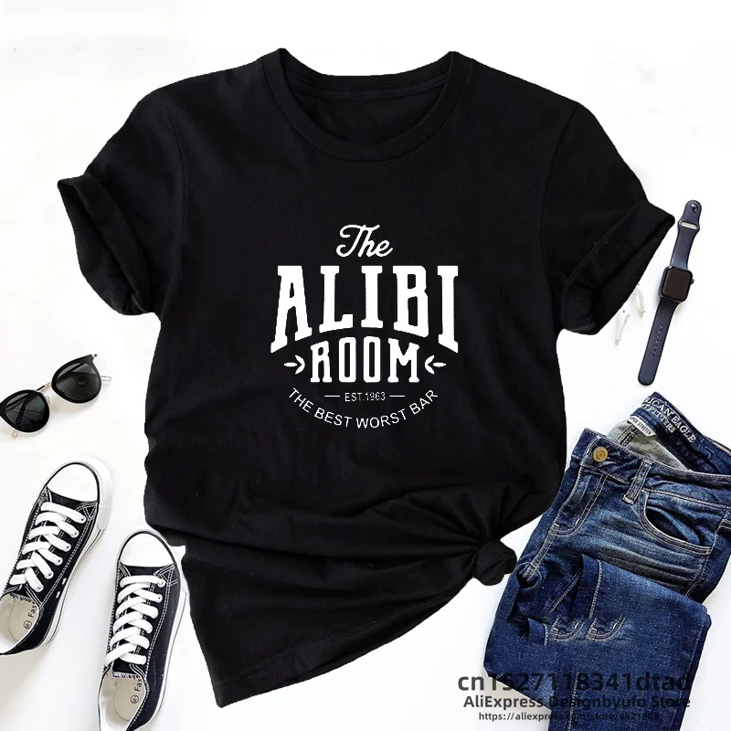 Shameless T Shirt Women The Alibi Room Tv Show Short Sleeve Print Graphic Tee Shirt Harajuku Summer Women\'s T-shirt