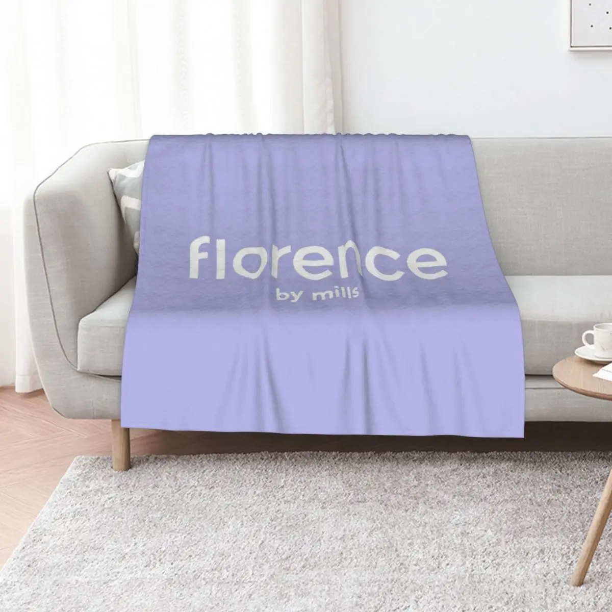 florence by mills Throw Blanket Warm Flannel Blanket for Couch Chair Bedroom
