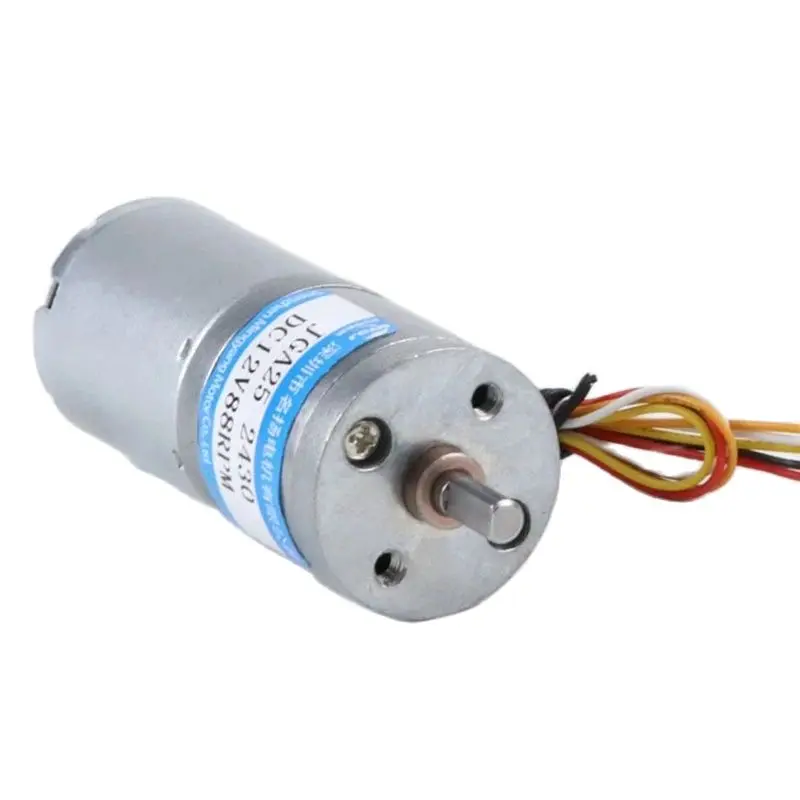 12V 24V 3W DC Brushless Reduction Motor 25MM Adjustable Speed CW CCW JGA25-2430 Small Motor