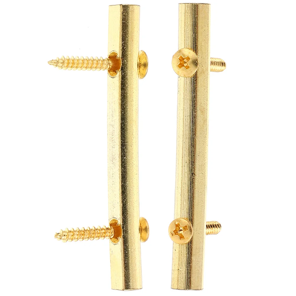 

2pcs Electric Guitar String Stick Retainer 48mm Gold Zinc Alloy Adjustable Parts Accessories Guitarists Musical Instrument