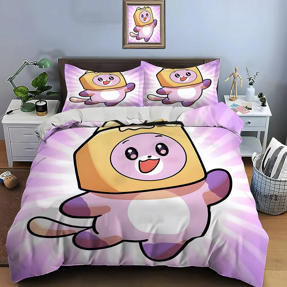 New 3d Print Anime Lankybox Bedding Sets Duvet Cover Set With Pillowcase Twin Full Queen King Bedclothes Bed Linen Home Textiles