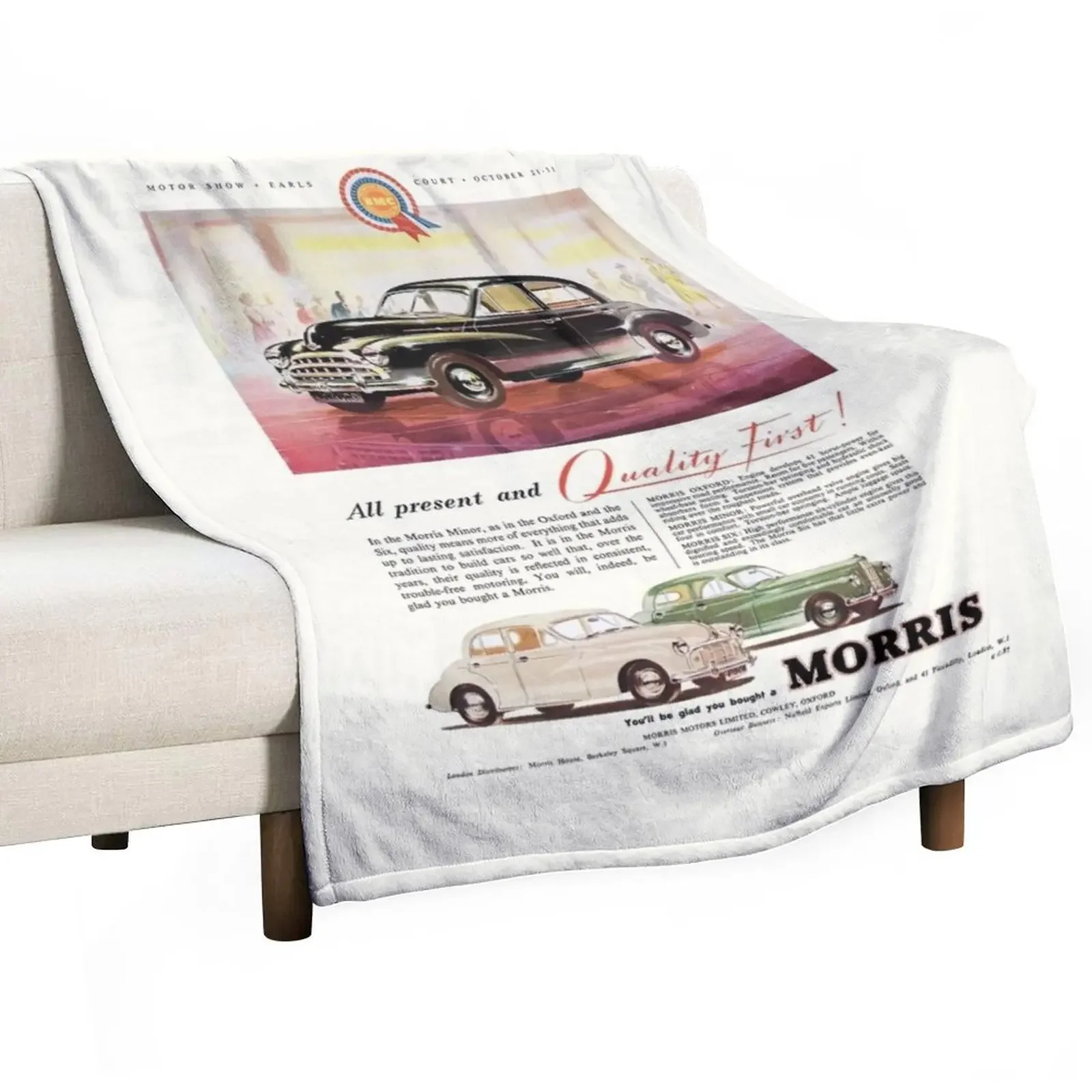 MORRIS MINOR / MORRIS OXFORD / MORRIS SIX Throw Blanket wednesday Fluffy Blankets Large Beach Blanket Flannels Blanket