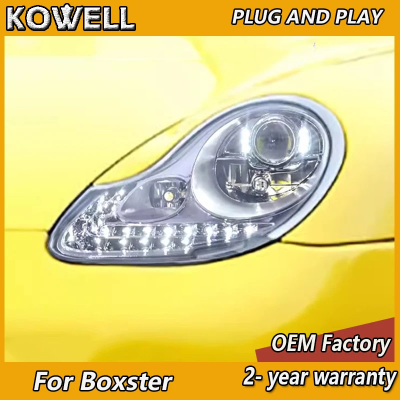 Car Styling for Porsche Boxster Headlamp 1998-2004 911 Headlight 996 DRL Turn Signal Low High Beam Projector Lens