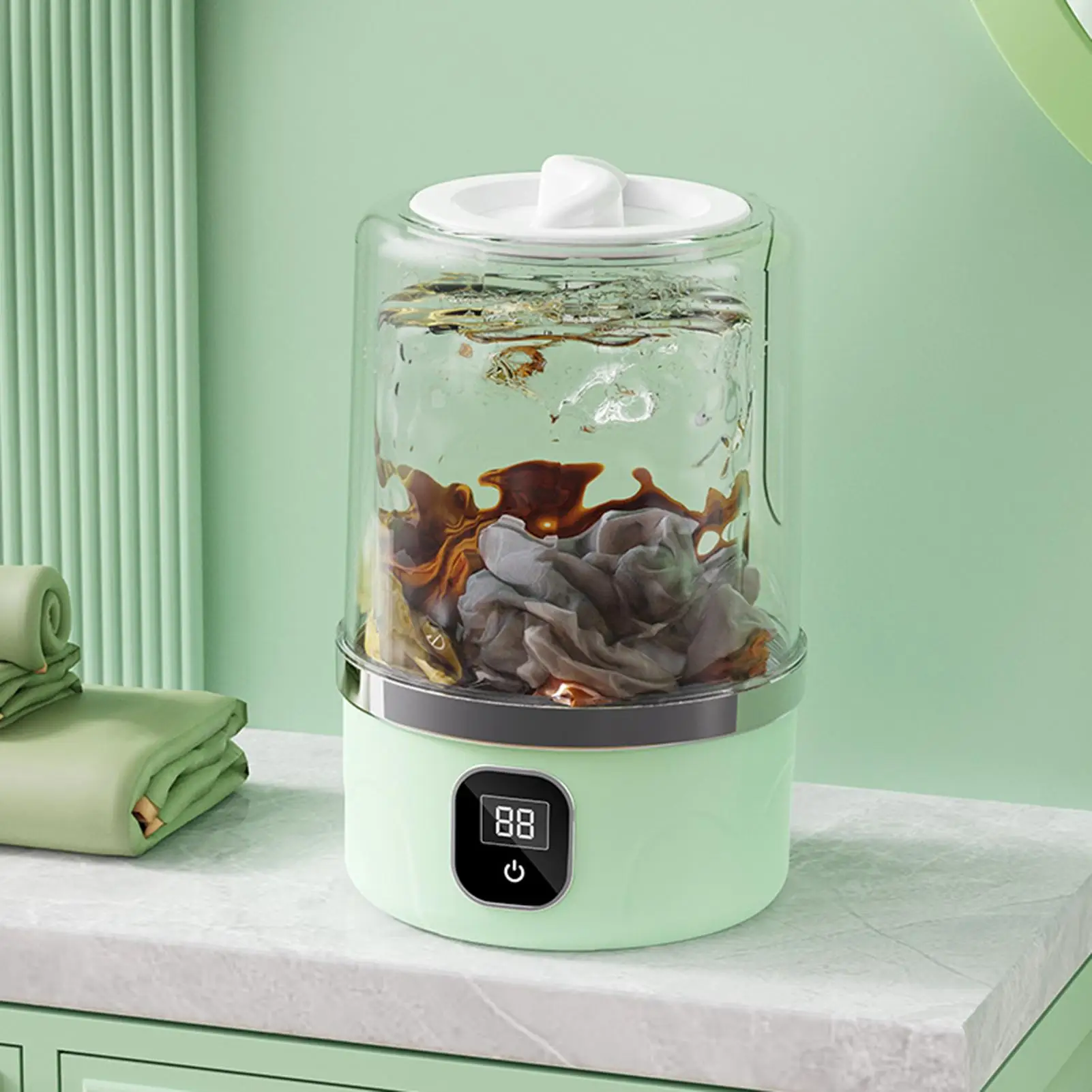 Mini Portable Washing Machine For Underwear Mini Laundry Washer Cleaning For Underwear Clothes Cleaning Tool For Dormitories