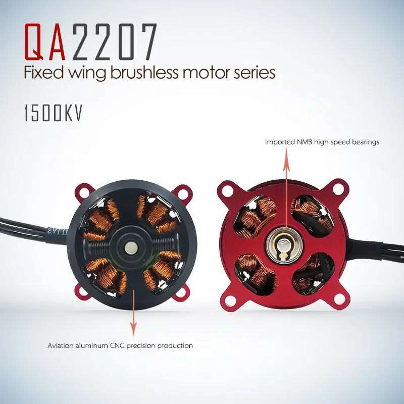 QX-MOTOR   Brushless Motor QA2207 1500KV QA2205 1400KV 1800KV /w 20A ESC For F3P RC Fixed-wing Aeroplane Airplane