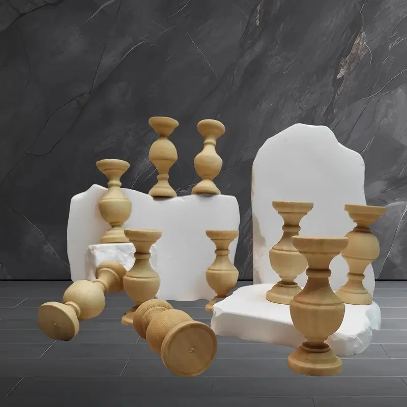 

10Pcs Sturdy Craftsmanship Wooden Spindles Unfinished Wood for DIY Projects Bookshelf Decor Rustic Finish Home Decorative