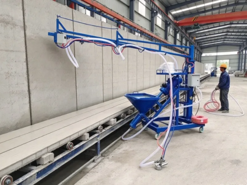 Wear Resistant Electric Mortar Spraying Machine, GRC Fiberglass Wire Sprayer For GRC Window Cover Casting