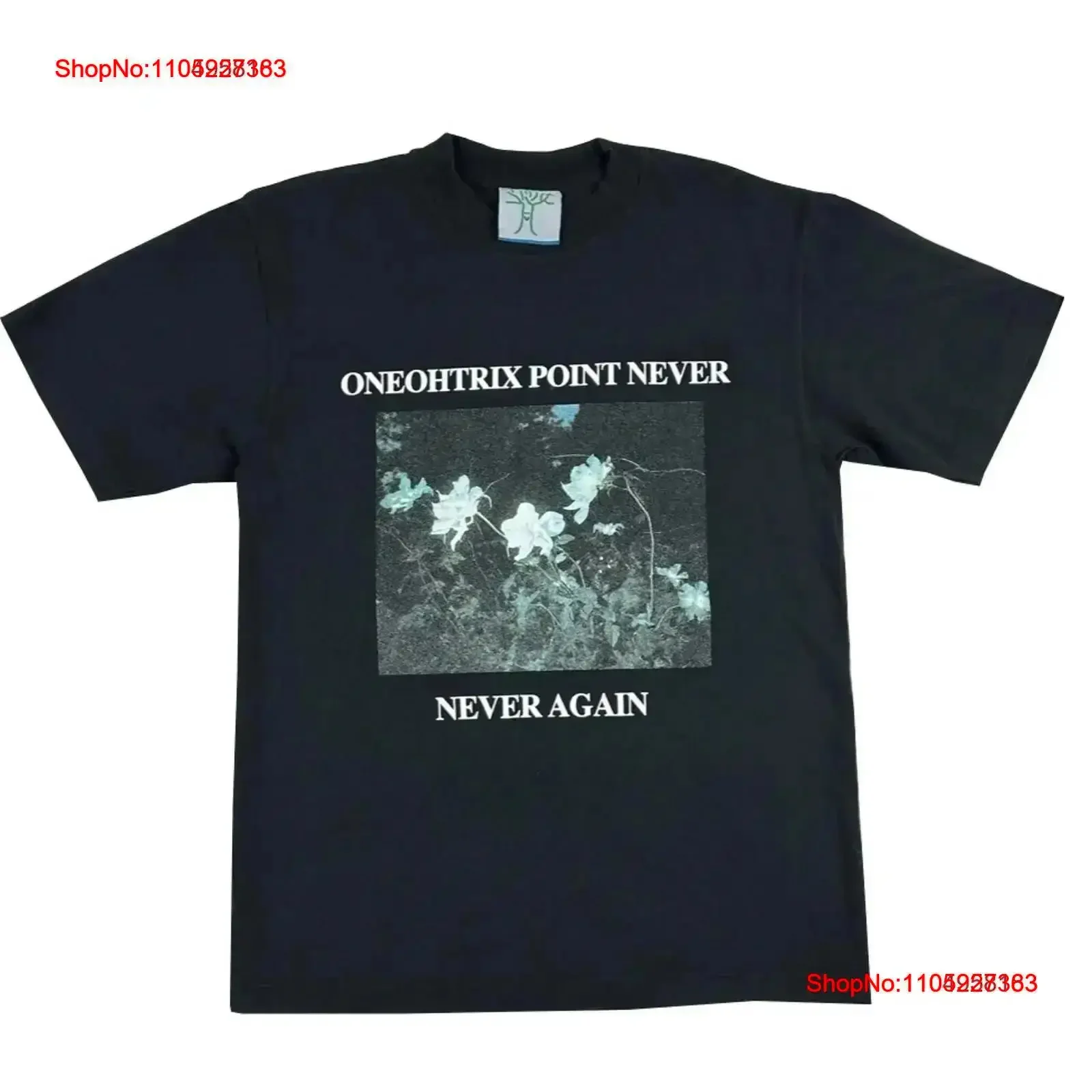 Camiseta negra de cerámica en línea x OPN At My Limit, camiseta pequeña vintage lavada informal ligeramente para uso diario, elegante para hombre