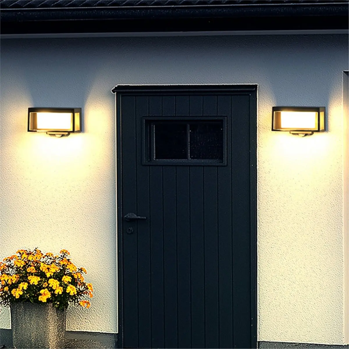 أعلى في الهواء الطلق الشمسية عمود ضوء مصباح حديقة الأوروبي الشمسية سياج الجدار ضوء أضواء الشرفة مقاوم للماء شرفة باب المرآب