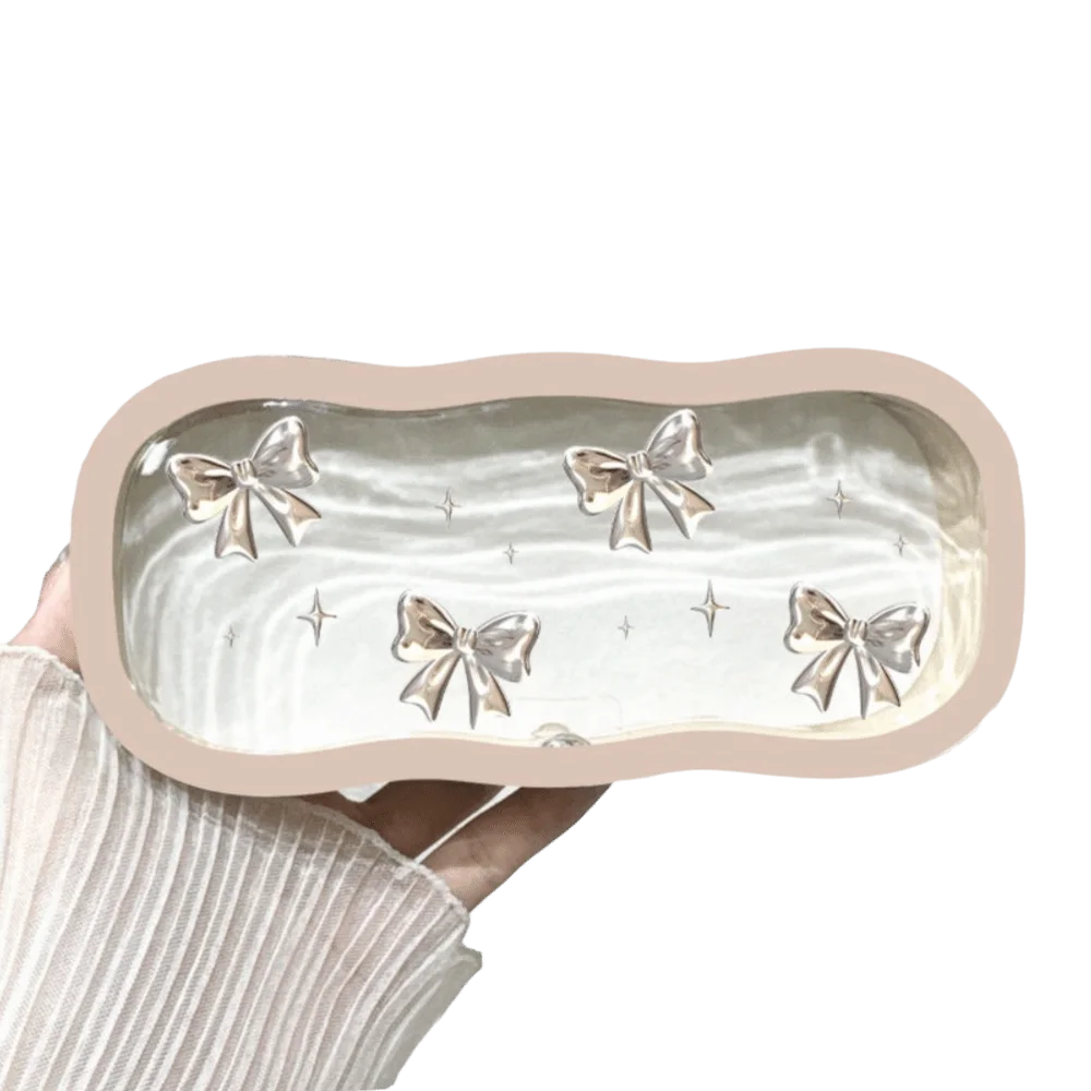 

Transparent Glasses Storage Box Ins Style Kawaii Bow Glasses Case Protective Case Sunglasses Protective Case Gift Giving