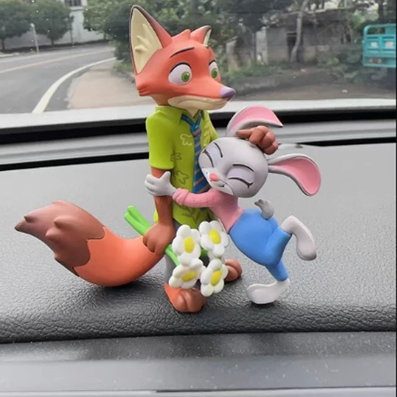 صندوق ديزني زوتوبيا فلورال وورلد أعمى، شخصيات جودي آند نيك فلاور، هدية ديكور مكتب لطيفة، ديكور مكتب رسمي قابل للجمع #6