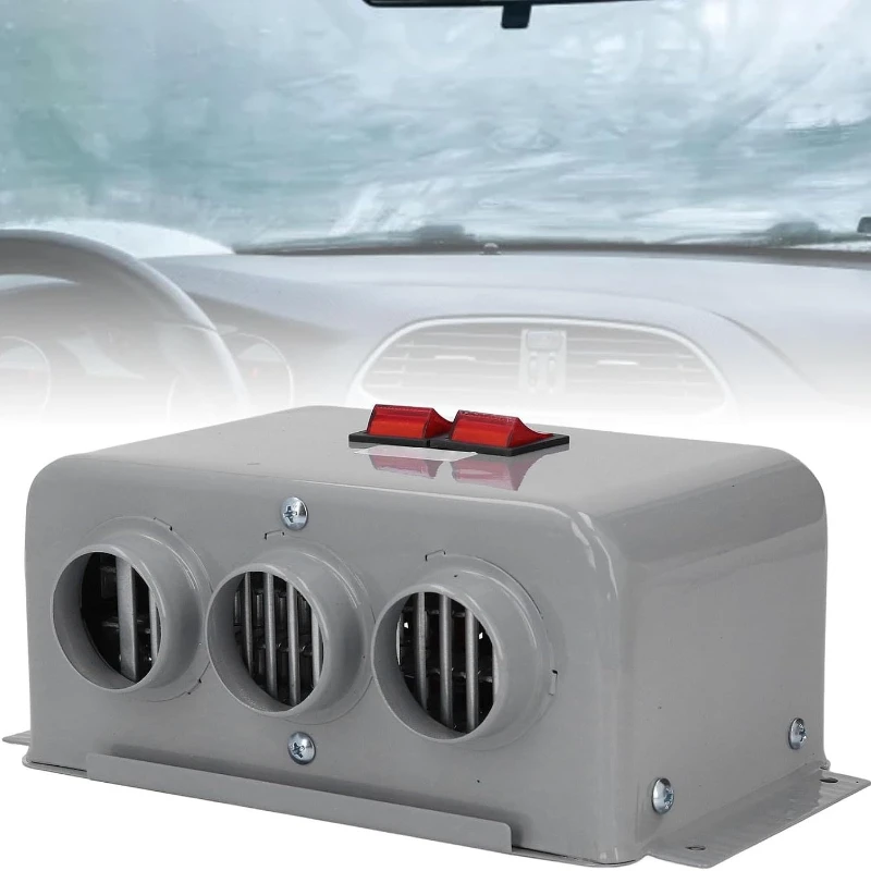 500W Car Heater Fan 3-Hole Warm Air Blower 12V 24V Heating Defroster Demister Defogging for Car Accessories Cooler Dryer