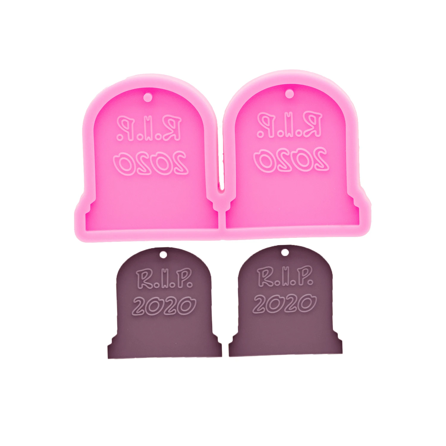 Leaf Earring Mold Cane Shape Silicone Mold for Epoxy Resin DIY Pendant Necklace Charm Jewelry Making Tool