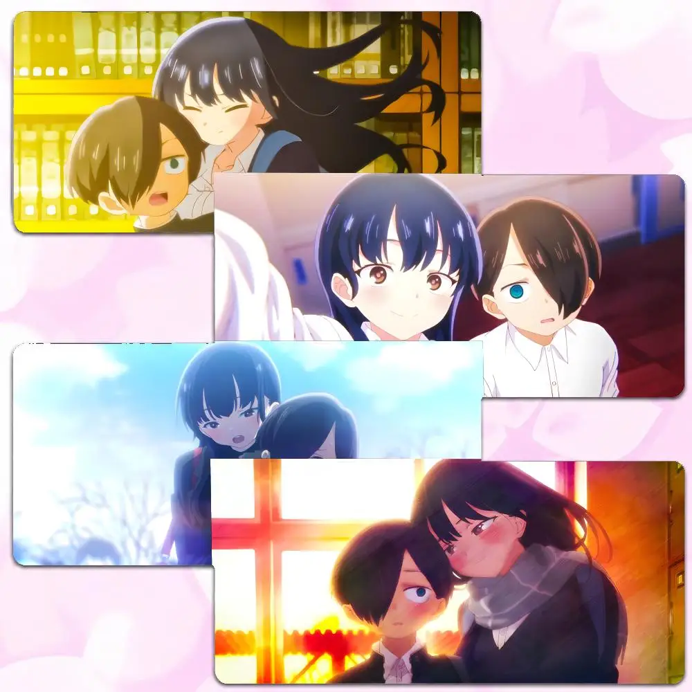 

anime youthful T-The Dangers In My Heart Mouse Pad Thick Lock Edge Gaming Desk Mat Large Size PC Mouse Pad Home decor