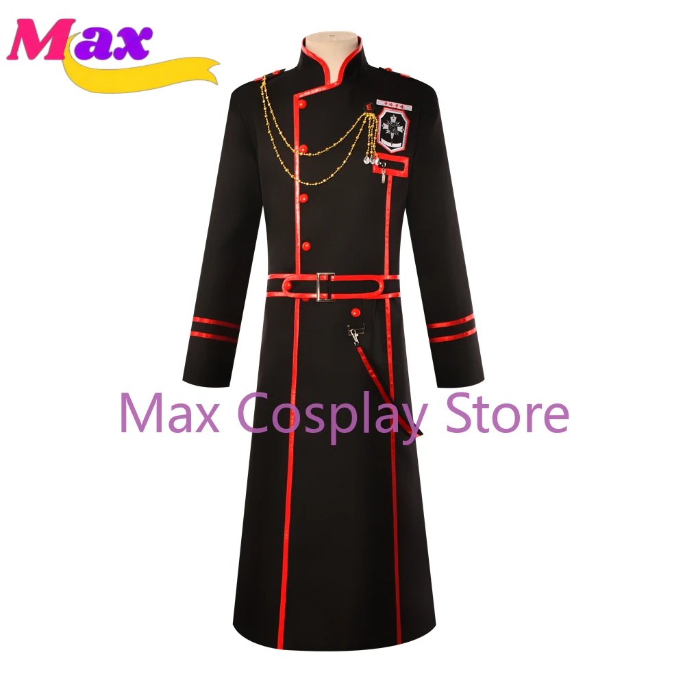 Anime D.Gray-man Military Uniform Yu Kanda Cosplay Costume Custom Made with Belt Bag