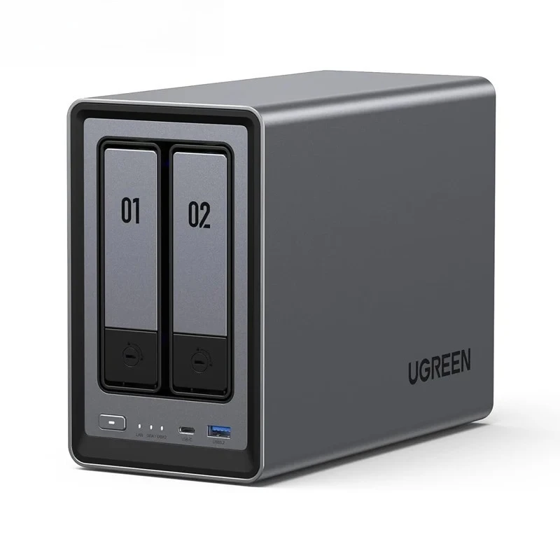 

HT UGREEN NASync DXP2800 2 Bay Desktop NAS N100 Quad core CPU NetworkING Attached Storage (Diskless) 4K 8GB DDR5 RAM