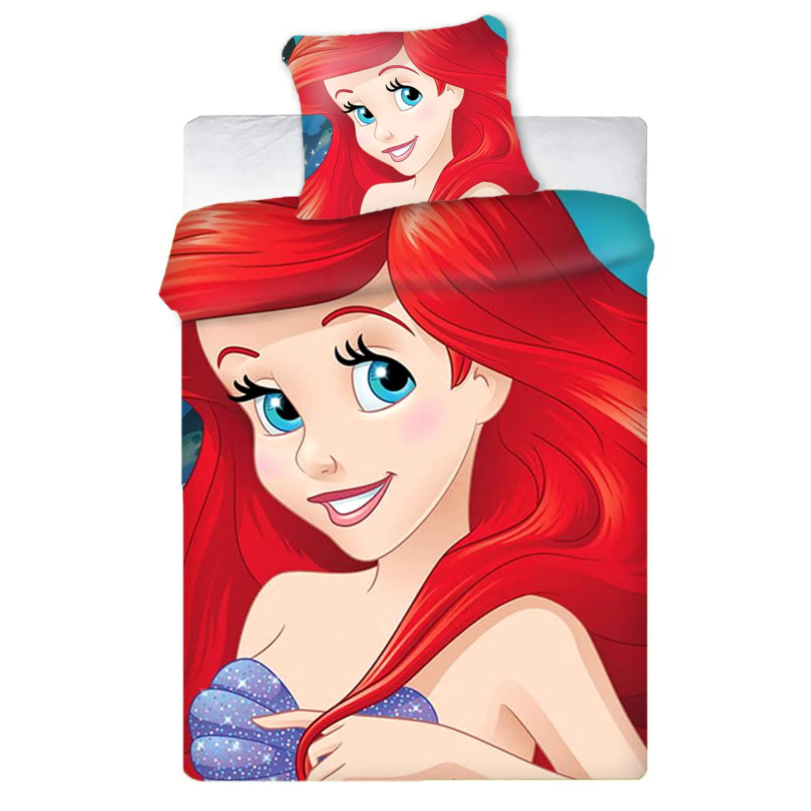 Mermaid Ariel 100% Polyester 3D Children\'S Printed ​Bedding Set Duvet Cover Anime Home Decor  Suitable For Children And Adults