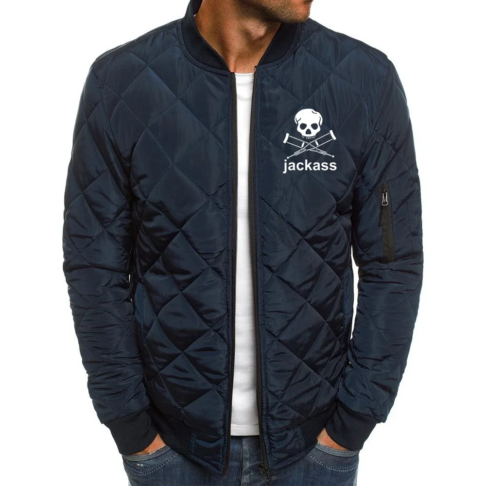 

Selling New Jackass Forever Logo Printed Custom Made Men Zipper Jacket Cotton Comfortable Pocket Jackets Fashion Man Streetwear