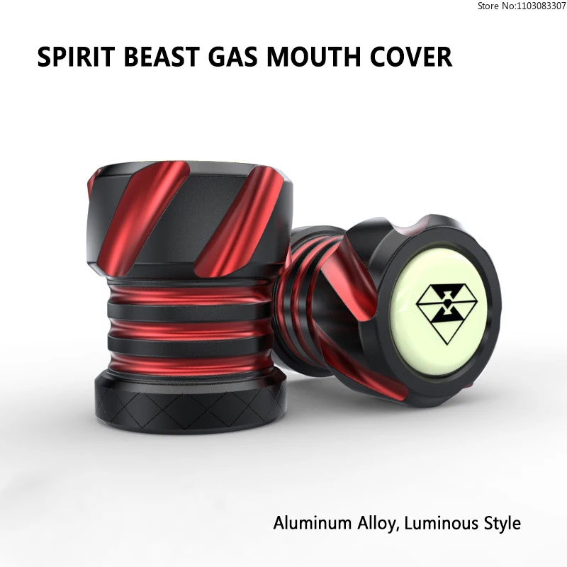 SPIRIT BEAST Luminous Motorcycle Vacuum Tire Valve Cover Cap Modification Accessories Electric Vehicle Decorative Tire Valve