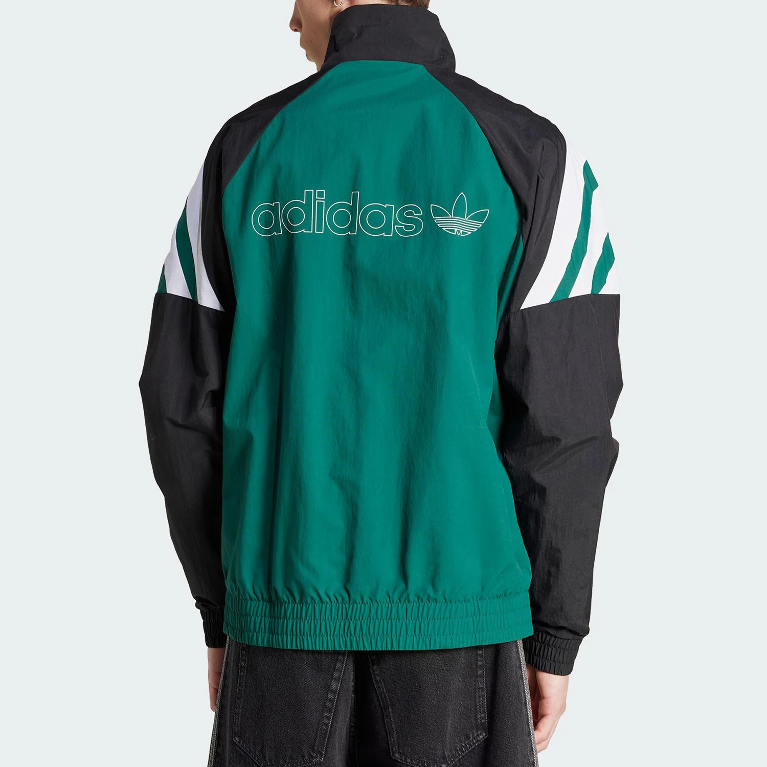 Adidas genuine Three Stripes Men's Loose Three-Stripes Sports Jacket JX3053