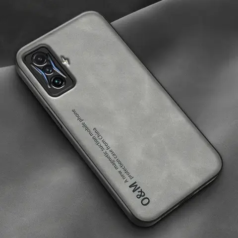 Luxury Magnetic Leather Case For Xiaomi Mi Poco F3 F4 GT Redmi K40 K50 Gaming K60 Pro K40S K60E Back Cover Silicone Phone Case