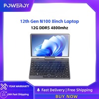 P8 12th Gen Mini Gaming Alder Lake N100 Laptop 8 Inch Touch Screen 12G DDR5 4800mhz Win11 Notebook Tablet Mini PC WiFi 6 BT 5.2