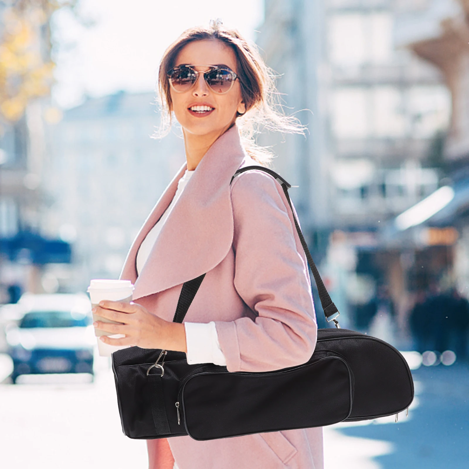 

Premium Trumpet Carrying Case Black Oxford Cloth Shockproof Portable Gig Bag Handle Storage Accessories Music Instrument Case