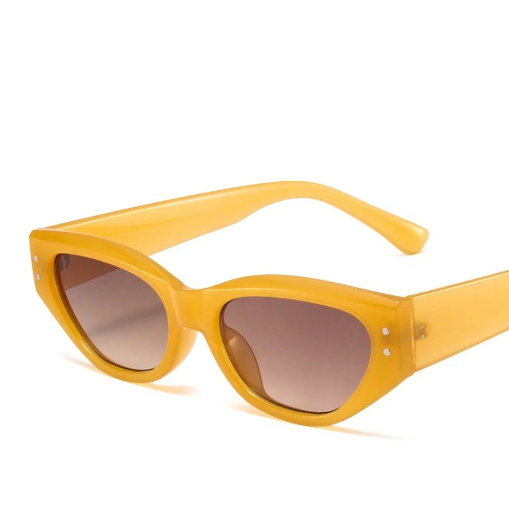 

Jelly Color Rhombus Sunglasses Rice Nail UV400 UV Resistant Cycling Glass UV Protection Small Frame Cat Eye Sunglasses Outdoor