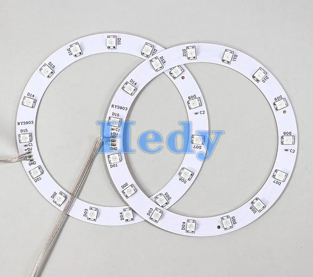 1set RGB LED Ring Strip Lights for PS5 Game Console Light Strip Pickup Light Bar Strip With Remote Control For Sony PS5