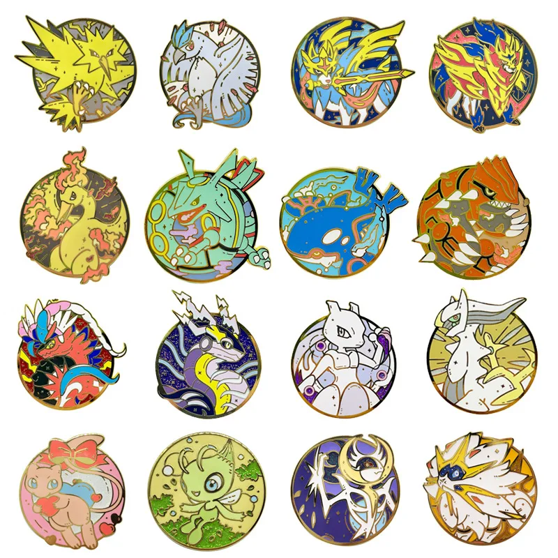 Anime-Legenden-Monster-Pins, japanische Spiel-Abzeichen, Manga-Anhänger-Broschen für Taschen, Rucksäcke, Kleidung, Revers, ACG Cosplay Spielzeug, Geschenk, Deko