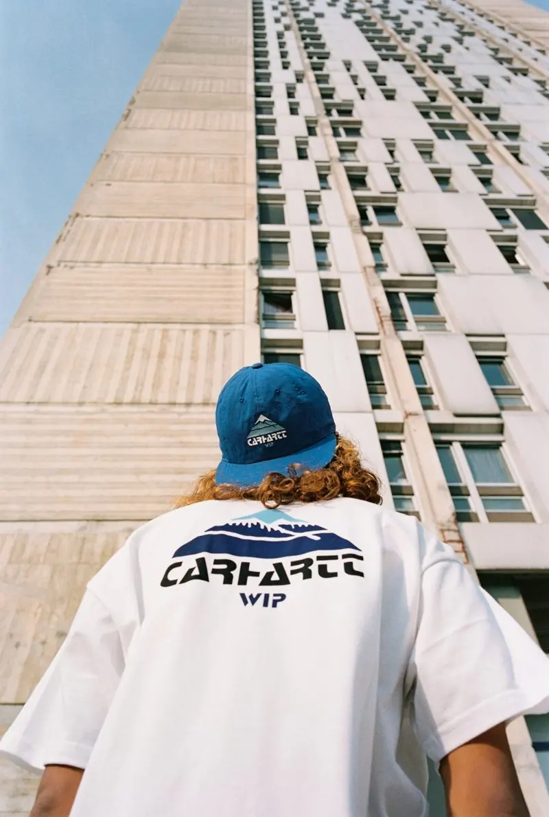 Nueva Camiseta Unisex Carhartt Wip con Estampado del Logotipo de Montaña, Verano 2026, Camiseta Oversize de Algodón para Trabajo, Ropa Urbana y Deportiva