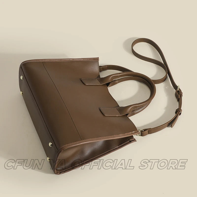 CFUN YA Fashion Luxury Women Tote Bag Large PU Leather Female Shoulder Cross Bags Travel Messenger Handbag Sac a Mains Femme image 4
