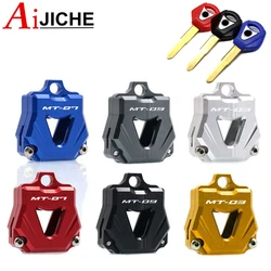 Motorcycle CNC Aluminum Key Cover Case Shell Keys Protection For MT-01 MT-03 MT-07 MT-09 MT03 MT07 MT09 MT 01 03 07 09