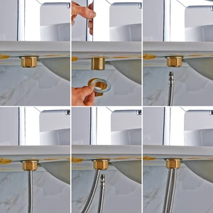 Single Handle Basin Bath Tap, Black Chrome, Cold and Hot Water, Luxury Sink Mixer, European Tap 12 Main Sales Tap Lavabo Luxury - №7