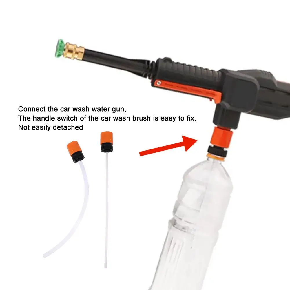 Adapter For Lithium Battery Washer Gun With Bottle High Pressure Washer Gun Hose Quick Connection Tool Wash Accessories