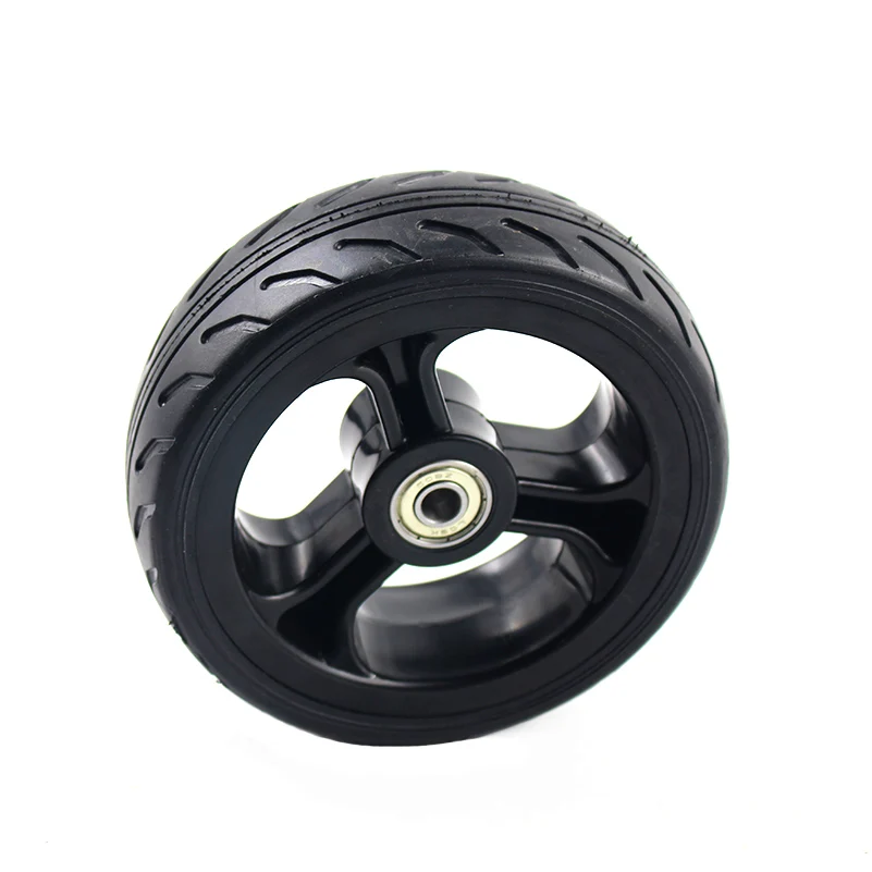 5 inch Solid wheels   tubeless tyre Fast wheel F0,jackhot,Nes carbon fiber scooter solid tire with alloy rim or plastic hub