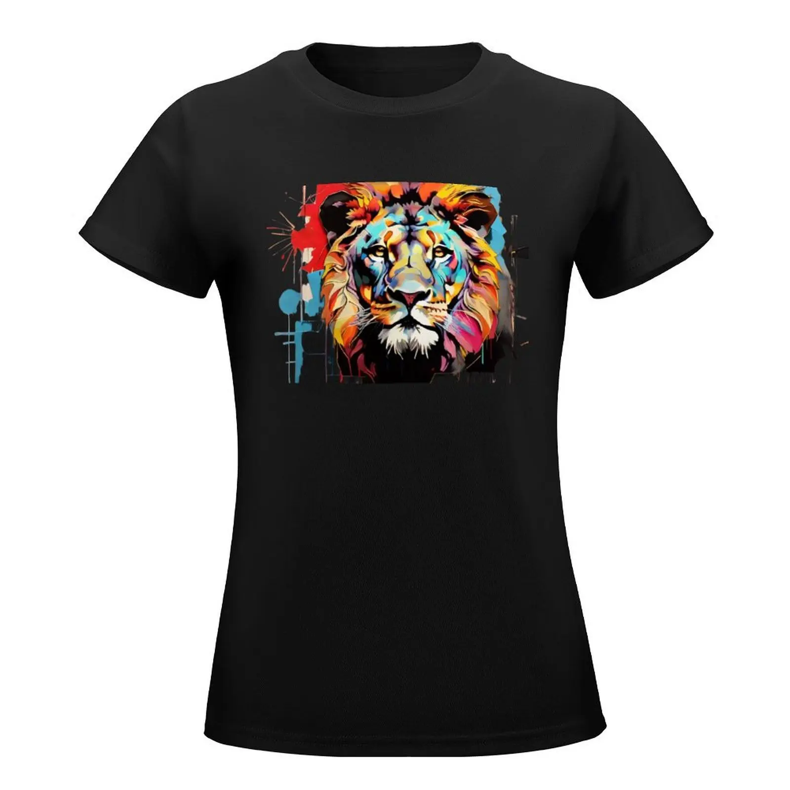 Vivid Fauve: A Pop Art Odyssey T-Shirt new edition animal print cute t-shirts for Women