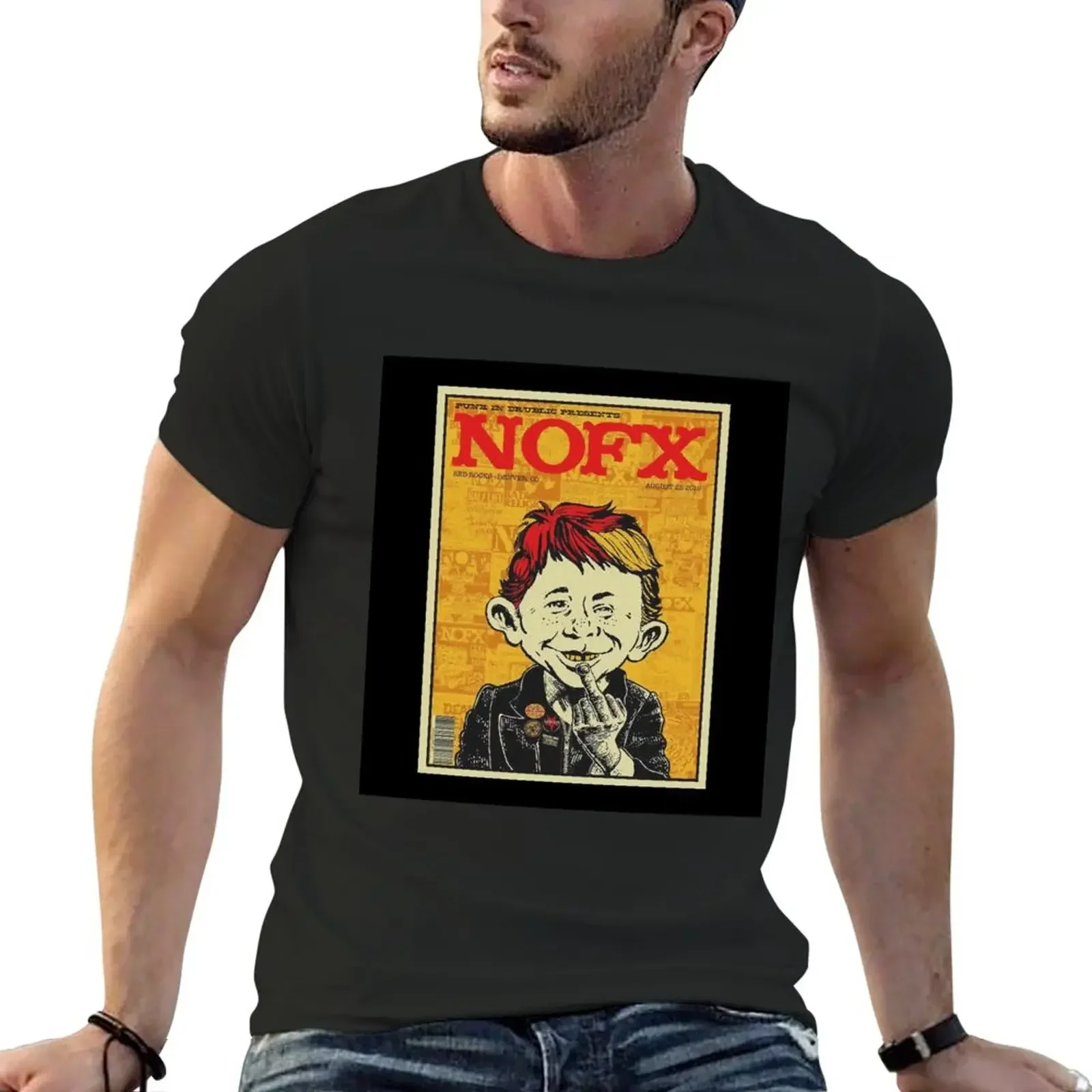 NOFX punk in drublic Poster T-Shirt shirts graphic tees quick drying anime sweat shirts, men