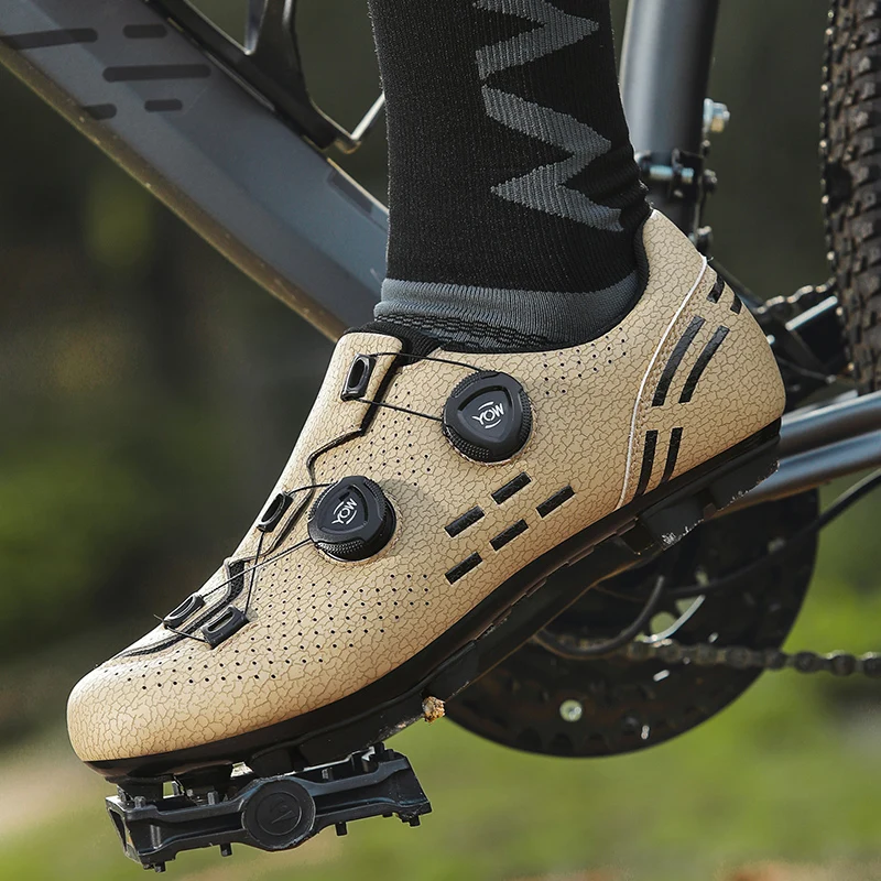 

Новые профессиональные велосипедные туфли на твердой подошве, унисекс, дорожная обувь для беговых лыж, велосипедная обувь для отдыха, вращающаяся безопасная велосипедная обувь