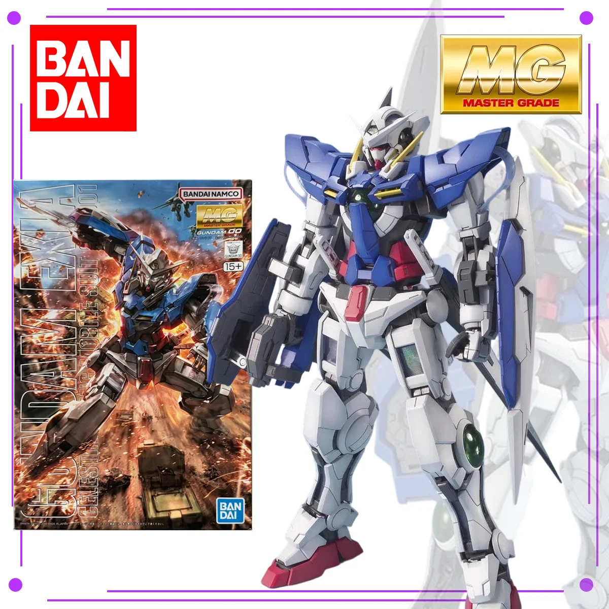 Bandai MG 1/100 GN-001REIII Gundam Exia Repair III P-Bandai Limited Kit de Modelo Articulado Coleccionable Regalo Premium