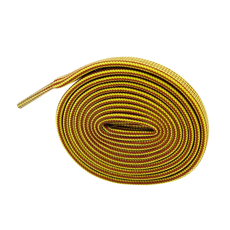 Two-tone Polyester Material Double Hollow Casual Laces 7mm Diameter Laces 80cm-180cm Various Lengths Mass Customization of Laces