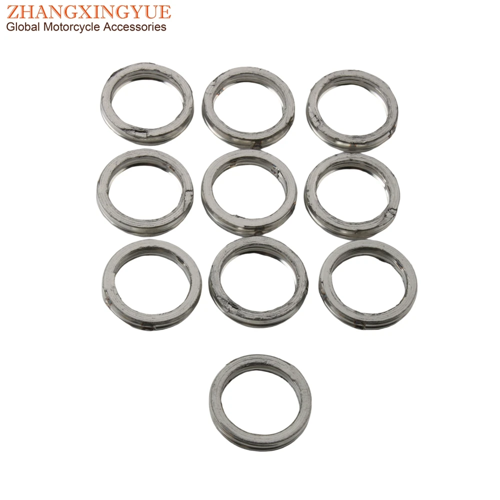 10PC Scooter GY6 50cc 125cc 150cc 139QMB 152QMI 157QMJ Gasket Exh Pipe For Baotian BT49QT BT50QT BT125T 4T