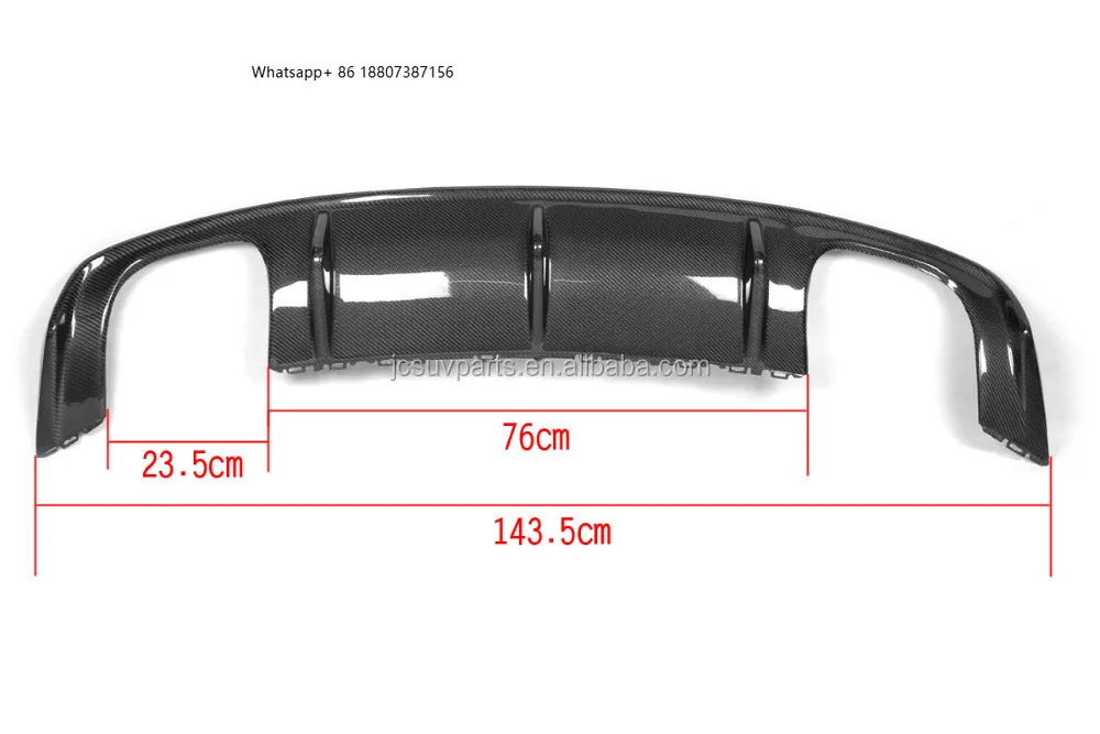 

Carbon Black Rear Bumper Lip Diffuser forAudi A3 S3 Sedan 2014