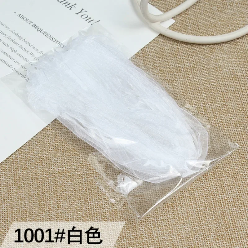 10meter 6mm/10mm ribbon chiffon transparent ribbon gift packaging accessories organza ribbon  Sewing Wedding Party DIY Christmas