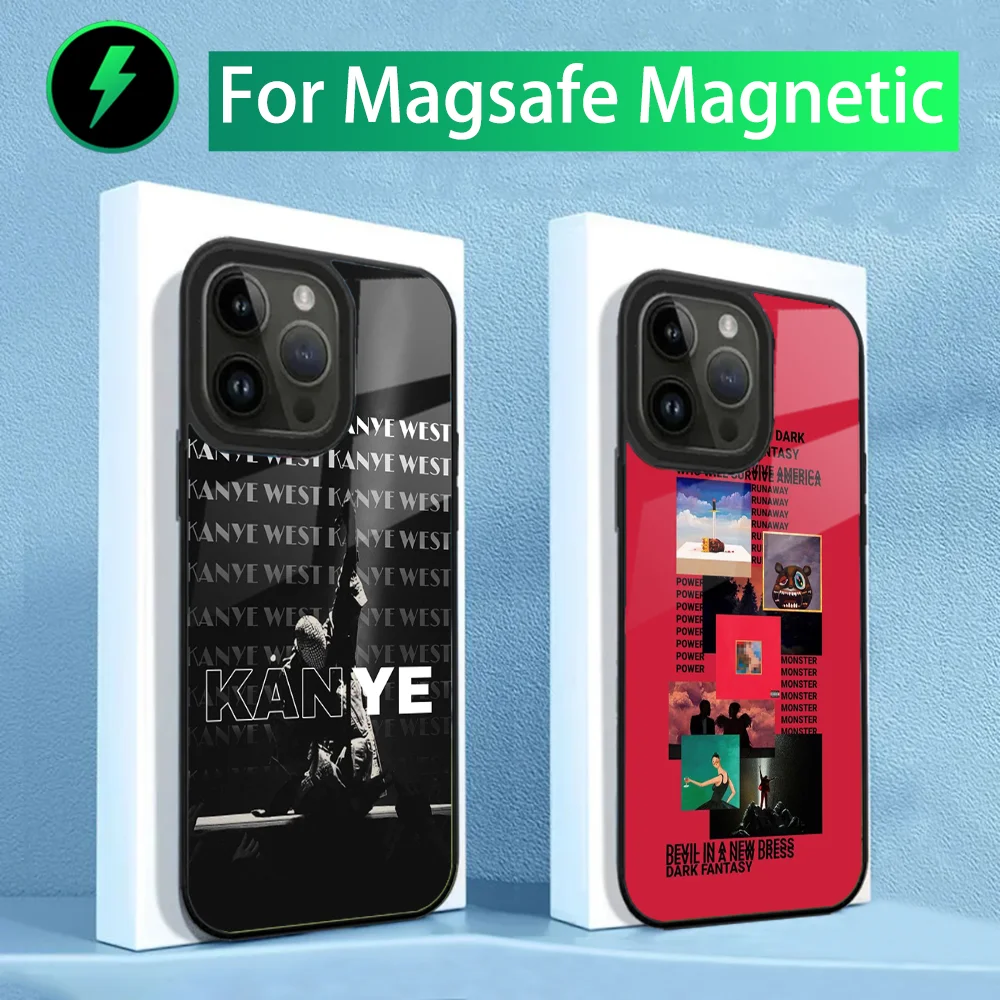 K-Kanye West Ye Phone Case For iPhone 15,14,13,12,11,Plus,Pro,Max Mini Magsafe Magnetic Wireless Charging