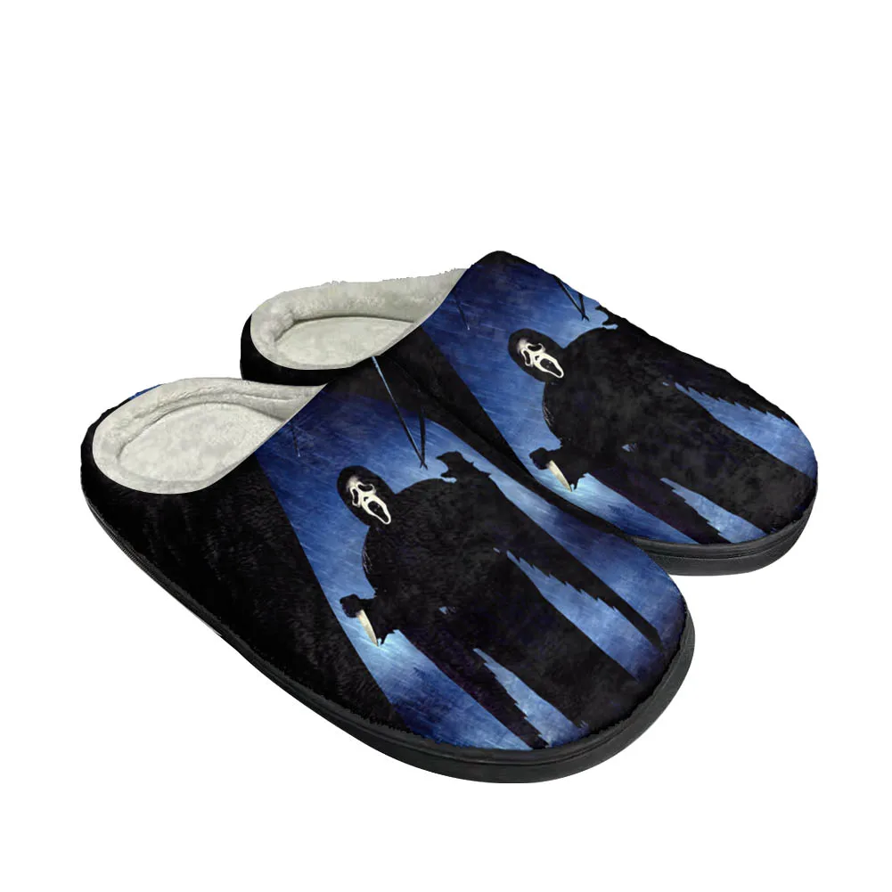 Hot Cool Ghostface Fashion Cotton Custom Slippers Mens Womens Sandals Plush Casual Keep Warm Shoes Thermal Comfortable Slipper