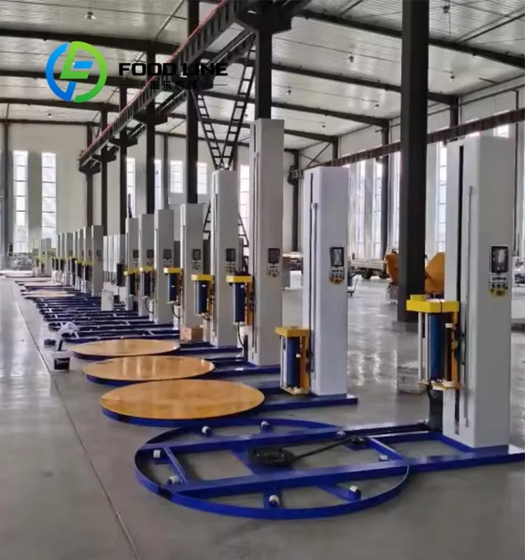Pallet Wrapping Machine With Pre Stretch Film System Saving Film Material Reducing Packing Cost For Long Term Business