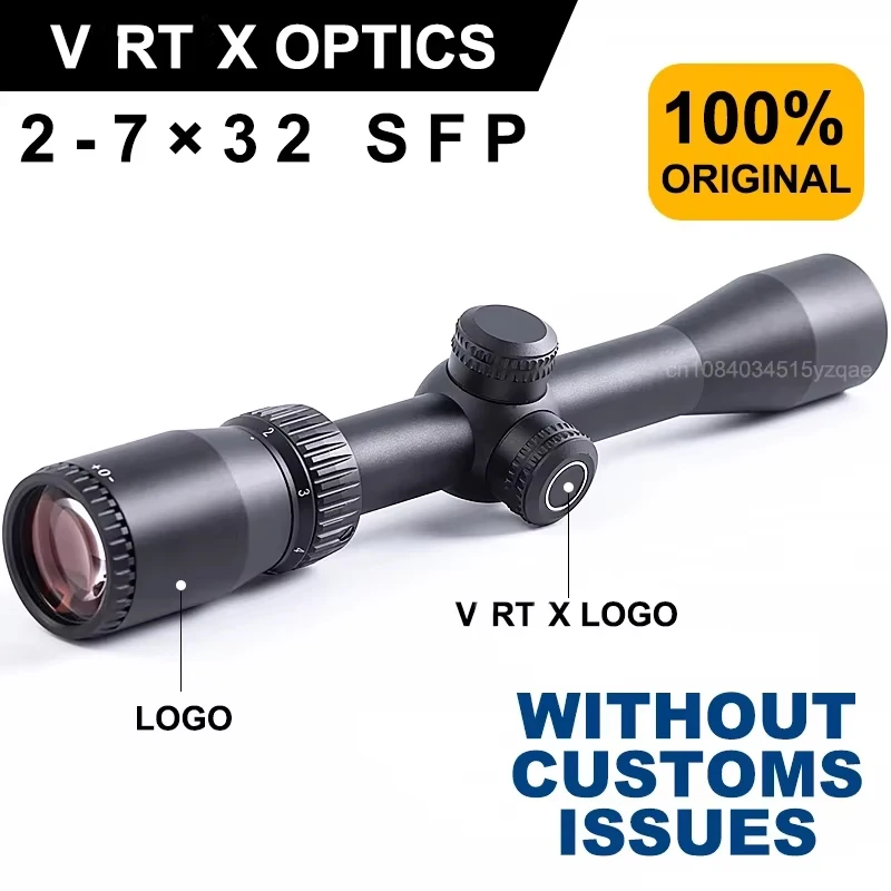 

Original V RT X Optics C F Ⅱ 2-7×32 Second Focal Plane(SFP) Hunting Riflescope Dead-Hold BDC Reticle 1 inch/25mm Tube
